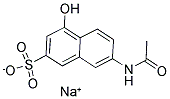 7-ACETYLAMINO-4-HYDROXY-NAPHTHALENE-2-SULFONIC ACID ANION SODIUM SALT 结构式