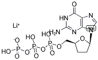 2',3'-DIDEOXYGUANOSINE-5'-TRIPHOSPHORIC ACID, LITHIUM 结构式