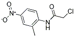 2-CHLORO-N-(2-METHYL-4-NITROPHENYL)ACETAMIDE 结构式