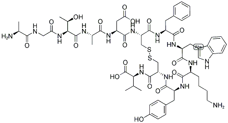 Urotensin II, teleost fish 结构式