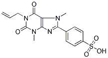 1-ALLYL-3,7-DIMETHYL-8-SULFOPHENYLXANTHINE 结构式