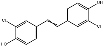 3,3'-DICHLORO-4,4'-DIHYDROXYSTILBENE 结构式