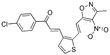 1-(4-CHLOROPHENYL)-3-(2-[2-(3-METHYL-4-NITROISOXAZOL-5-YL)VINYL]-3-THIENYL)PROP-2-EN-1-ONE 结构式