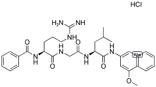 BZ-ARG-GLY-LEU-4M-BETA-NA HCL 结构式