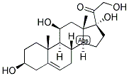 5-PREGNEN-3-BETA, 11-BETA, 17,21-TETROL-20-ONE 结构式