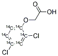 2,4-DICHLOROPHENOXY ACETIC ACID, [RING-14C(U)] 结构式