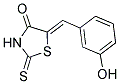 5-(3-Hydroxy-benzylidene)-2-thioxo-thiazolidin-4-one 结构式