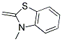 2,3-Dihydro-3-methyl-2-methylenebenzothiazole 结构式