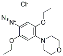 4-MORPHOLINO 2,5-DIETHOXYBENZENE DIAZONIUM ZINC CHLORIDE 结构式