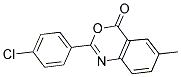 2-(4-CHLOROPHENYL)-6-METHYL-4H-3,1-BENZOXAZIN-4-ONE 结构式