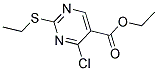 5-CARBETHOXY-4-CHLORO-2-ETHYL-MERCAPTOPYRIMIDINE 结构式