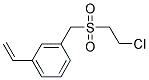 3(4)-(乙烯苄基)-2-氯乙基砜 结构式