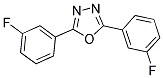 2,5-BIS(3-FLUOROPHENYL)-1,3,4-OXADIAZOLE 结构式