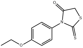 3-(4-乙氧基苯基)-2-硫代-4-噻唑烷酮 结构式