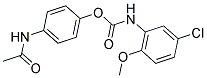 4-ACETAMIDOPHENYL N-(5-CHLORO-2-METHOXYPHENYL)CARBAMATE 结构式