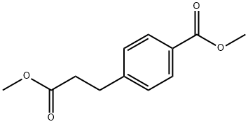 3-(4-甲氧羰苯基)丙酸甲酯 结构式