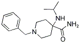 1-BENZYL-4-ISOPROPYLAMINO-PIPERIDINE-4-CARBOXYLIC ACID AMIDE 结构式