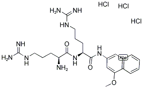 H-Arg-Arg-4m-beta-na 3 HCl 结构式