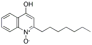 2-庚基-4-羟基喹啉-N-氧化物 结构式