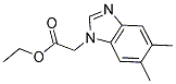 5,6-二甲基-1H-苯并咪唑-1-基)乙酸乙酯 结构式