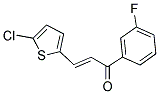 3-(5-Chloro-2-thienyl)-1-(3-fluorophenyl)prop-2-en-1-one 结构式