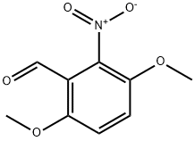 3,6-二甲氧基-2-硝基苯甲醛 结构式
