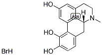 R(-)-2,10,11-TRIHYDROXYAPORPHINE HYDROBROMIDE 结构式