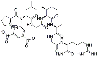 DNP-PRO-LEU-GLY-ILE-ALA-GLY-ARG-NH2 结构式