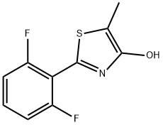 2-(2,6-DIFLUOROPHENYL)-5-METHYL-1,3-THIAZOL-4-OL 结构式