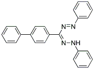 1,5-DIPHENYL-3-(4-BIPHENYLYL)FORMAZAN 结构式