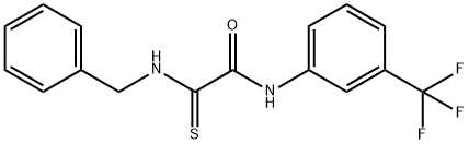 2-(BENZYLAMINO)-2-THIOXO-N-[3-(TRIFLUOROMETHYL)PHENYL]ACETAMIDE 结构式