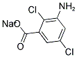 3-AMINO-2,5-DICHLOROBENZOIC ACID SODIUM SALT 结构式