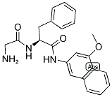 H-GLY-PHE-4M-BETA-NA 结构式