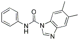 5,6-DIMETHYLBENZIMIDAZOLE-1-CARBOXANILIDE 结构式
