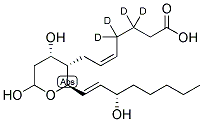 9ALPHA,11,15S-TRIHYDROXY-THROMBA-5Z,13E-DIEN-1-OIC-3,3,4,4-D4 ACID 结构式