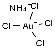 AMMONIUM TETRACHLOROAURATE (III) 结构式