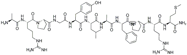 ALA-ARG-PRO-GLY-TYR-LEU-ALA-PHE-PRO-ARG-MET-NH2 结构式