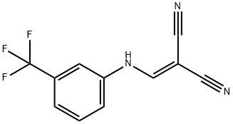 (((3-(TRIFLUOROMETHYL)PHENYL)AMINO)METHYLENE)METHANE-1,1-DICARBONITRILE 结构式