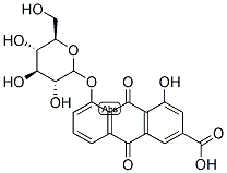 大黄酸-8-葡糖苷 结构式