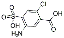 5-AMINO-2-CHLORO-4-SULFO BENZOIC ACID 结构式