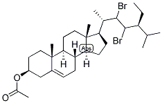 STIGMASTERYL ACETATE DIBROMIDE 结构式