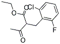 ETHYL 2-(2-CHLORO-6-FLUOROBENZYL)-3-OXOBUTANOATE 结构式
