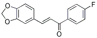 3-(1,3-Benzodioxol-5-yl)-1-(4-fluorophenyl)prop-2-en-1-one 结构式