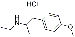2-乙氨基-1-(4-甲氧苯基)丙烷盐酸盐 结构式