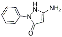 3-AMINO-1-PHENYL-5-PYRAZOLONE 结构式