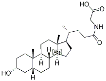 5-BETA-CHOLAN-24-OIC ACID N-(CARBOXYMETHYL)-AMIDE-3-ALPHA-OL 结构式