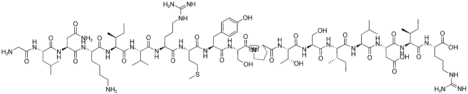 GLY-LEU-ASN-LYS-ILE-VAL-ARG-MET-TYR-SER-PRO-THR-SER-ILE-LEU-ASP-ILE-ARG 结构式