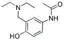 4-Acetamido-2-diethylaminomethylphenol 结构式