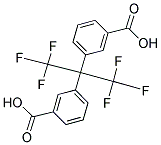 2,2-BIS(3-CARBOXYPHENYL)HEXAFLUOROPROPANE 结构式