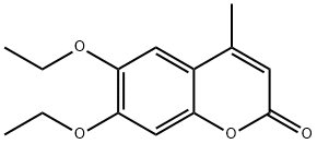 6,7-二乙氧基-4-甲基香豆素 结构式